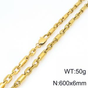 SS Gold-Plating Necklace - KN297966-Z