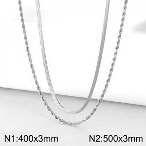 Stainless Steel Necklace - KN298002-Z