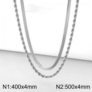 Stainless Steel Necklace - KN298004-Z