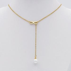 SS Gold-Plating Necklace - KN298041-HDJ