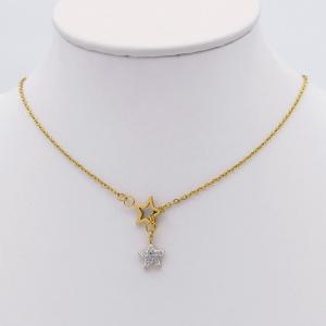 Stainless Steel Stone Necklace - KN298060-HDJ