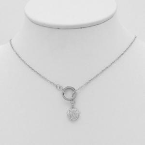 Stainless Steel Stone Necklace - KN298072-HDJ