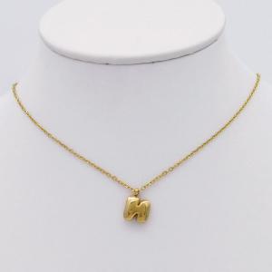 SS Gold-Plating Necklace - KN298089-HDJ