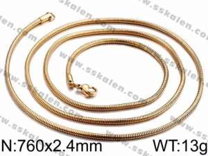 Staineless Steel Small Gold-plating Chain - KN29809-CD