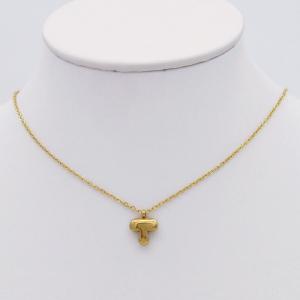 SS Gold-Plating Necklace - KN298090-HDJ