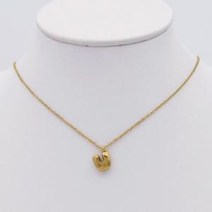 SS Gold-Plating Necklace - KN298091-HDJ