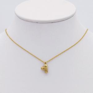 SS Gold-Plating Necklace - KN298092-HDJ