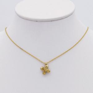 SS Gold-Plating Necklace - KN298094-HDJ