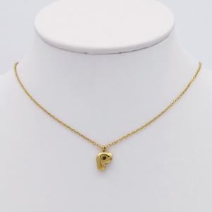 SS Gold-Plating Necklace - KN298095-HDJ