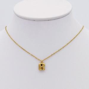 SS Gold-Plating Necklace - KN298096-HDJ