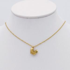 SS Gold-Plating Necklace - KN298097-HDJ