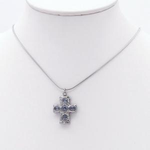 Stainless Steel Stone Necklace - KN298110-HR