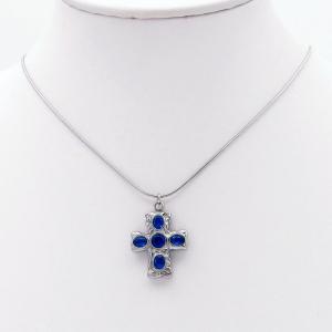 Stainless Steel Stone Necklace - KN298112-HR