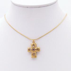 Stainless Steel Stone Necklace - KN298114-HR