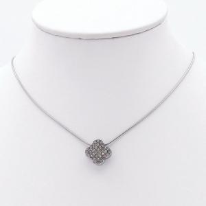 Stainless Steel Stone Necklace - KN298121-HR
