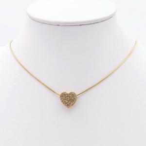 Stainless Steel Stone Necklace - KN298124-HR