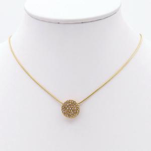 Stainless Steel Stone Necklace - KN298126-HR