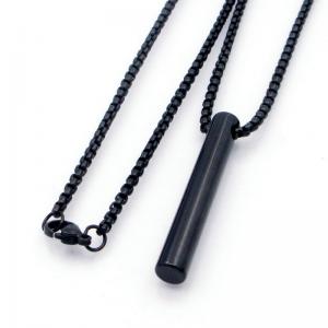 Stainless Steel Black-plating Necklace - KN298159-XL