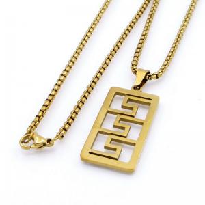 SS Gold-Plating Necklace - KN298161-XL