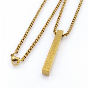 SS Gold-Plating Necklace - KN298170-XL