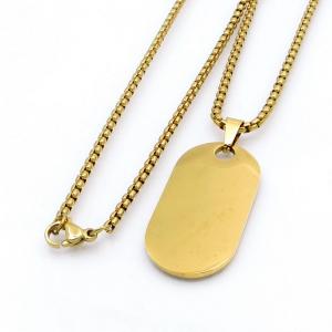 SS Gold-Plating Necklace - KN298184-XL
