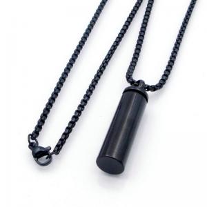 Stainless Steel Black-plating Necklace - KN298202-XL