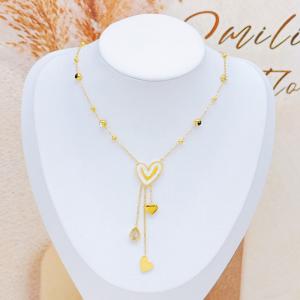SS Gold-Plating Necklace - KN298514-SXSJ