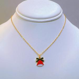 SS Gold-Plating Necklace - KN298528-SXSJ