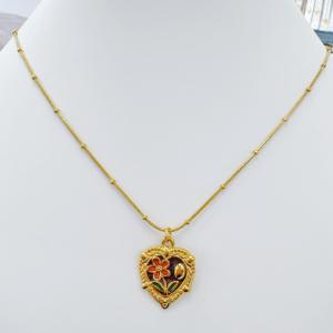 SS Gold-Plating Necklace - KN298530-SXSJ