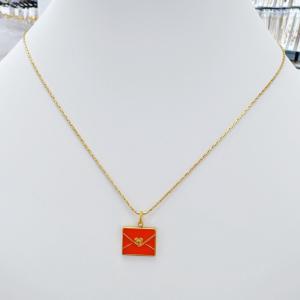 SS Gold-Plating Necklace - KN298536-SXSJ