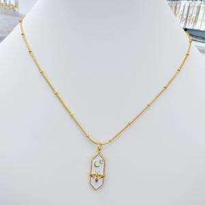 SS Gold-Plating Necklace - KN298537-SXSJ
