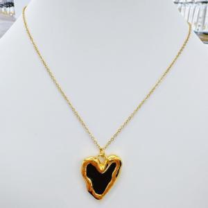 SS Gold-Plating Necklace - KN298546-SXSJ
