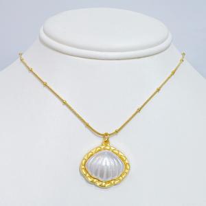 SS Gold-Plating Necklace - KN298552-SXSJ