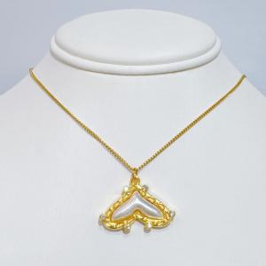 SS Gold-Plating Necklace - KN298553-SXSJ