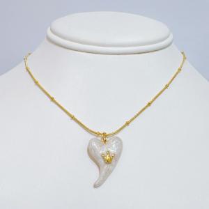 SS Gold-Plating Necklace - KN298556-SXSJ