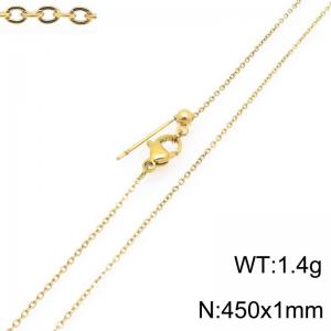SS Gold-Plating Necklace - KN298592-Z