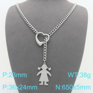 Stainless Steel Necklace - KN298866-Z