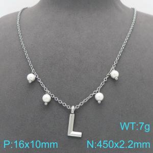 Stainless Steel Necklace - KN299374-Z