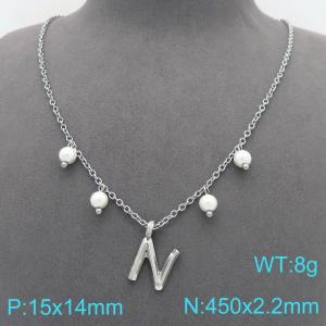 Stainless Steel Necklace - KN299376-Z