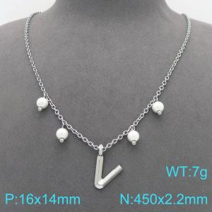 Stainless Steel Necklace - KN299384-Z
