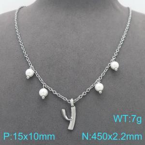 Stainless Steel Necklace - KN299387-Z