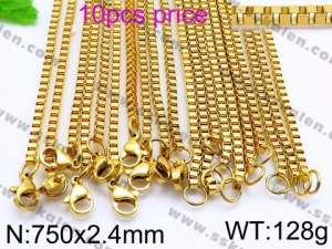 Staineless Steel Small Gold-plating Chain - KN29941-Z