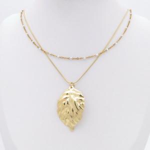 SS Gold-Plating Necklace - KN299510-SP