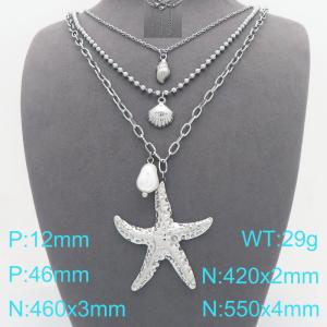 Stainless Steel Necklace - KN299539-Z