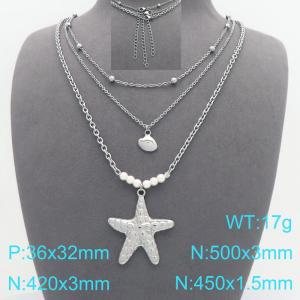 Stainless Steel Necklace - KN299583-Z