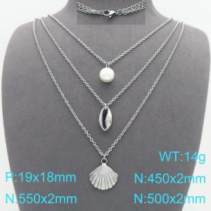 Stainless Steel Necklace - KN299586-Z