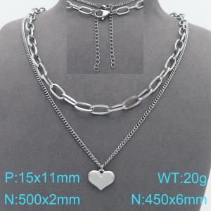 Stainless Steel Necklace - KN299617-Z