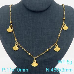 SS Gold-Plating Necklace - KN299622-Z
