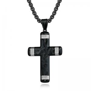 Stainless Steel Necklace - KN299699-WGAS