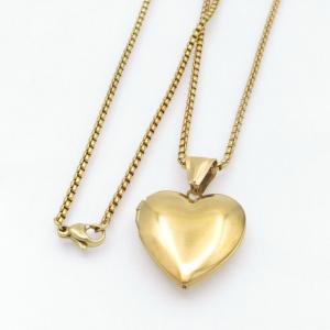 SS Gold-Plating Necklace - KN299979-TK